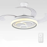 Luxury Chandelier Fan with Light Remote Control - LED Ceiling Fans
