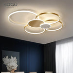 Modern LED Chandelier with Remote Control for Living Room & Bedroom Lighting