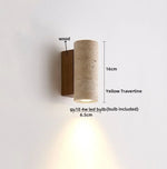 Yellow Travertine LED Wall Light Sconces for Living Room Home Decor