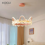 Crystal Flower Ring Chandelier for Modern Living and Bedroom