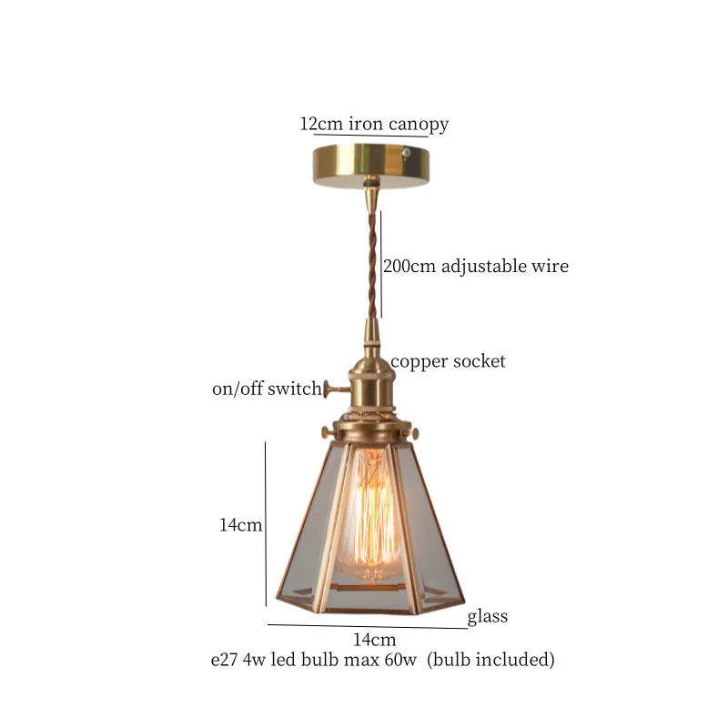 Afralia™ Nordic Clear GlassLED Hanging Lamp for Modern Pendant Lights Decoration