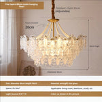 Cream Wind Crystal Chandelier - Elegant French Design for Luxury Living Spaces