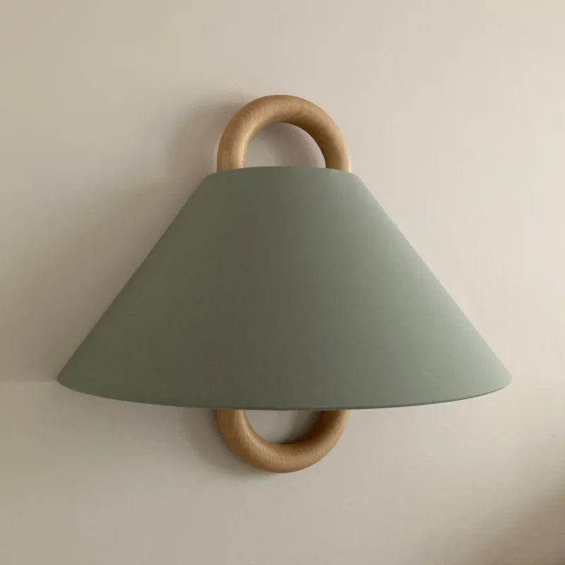 Wooden Wall Lamp: Retro Solid Wood LED Light for Bedroom Living Room