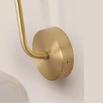 Glass LED Wall Sconce Pull Chain Switch Copper Nordic Stair Light