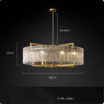 Copper Glass Pendant Light for Living Room & Foyer