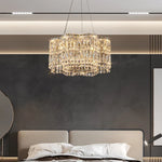 Crystal Luxe Chandelier for Modern Living Room, High-End Restaurant Light