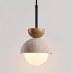 Afralia Yellow Travertine LED Pendant Lights for Kitchen Island Bedroom Dining Table