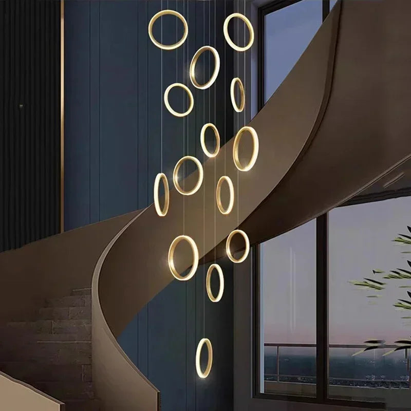 LED Pendant Lights: Modern Minimalist Hanging Chandelier for Living & Dining Room
