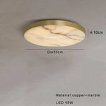 Moonshade Marble & Copper Ceiling Light