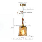 Green Wave Glass Pendant Lamp: Modern Minimalism for Living Room, Bedroom, Cafe