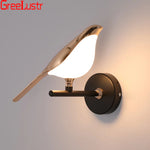 Rose Gold Nordic Bird LED Wall Sconce for Bedroom & Hallway Decor