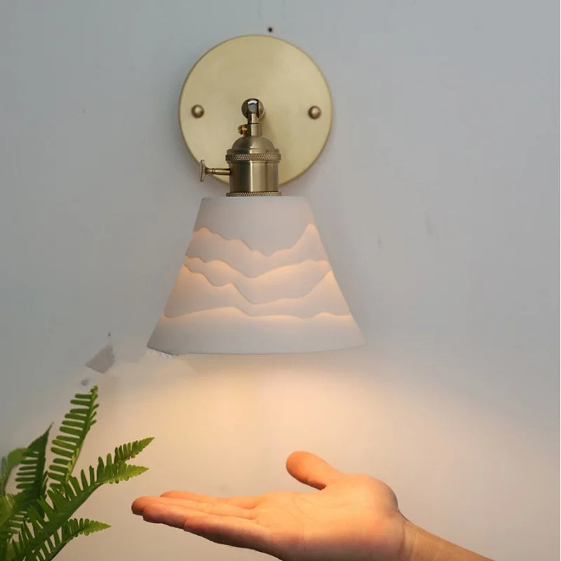 Modern LED Wall Sconce Up Down Rotate Lamp with Pull Chain Switch