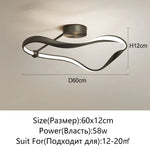 LED Ceiling Light: Modern Minimalist Nordic Design for Bedroom, Living Room, Study, Kitchen & Restaurant