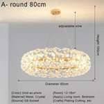 Crystal LED Ceiling Pendant Chandelier for Home Decoration and Lighting