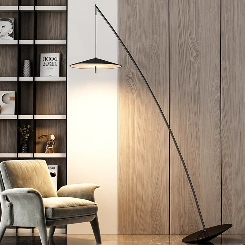 Modern Black Floor Lamp for Living Room & Bedroom Lighting