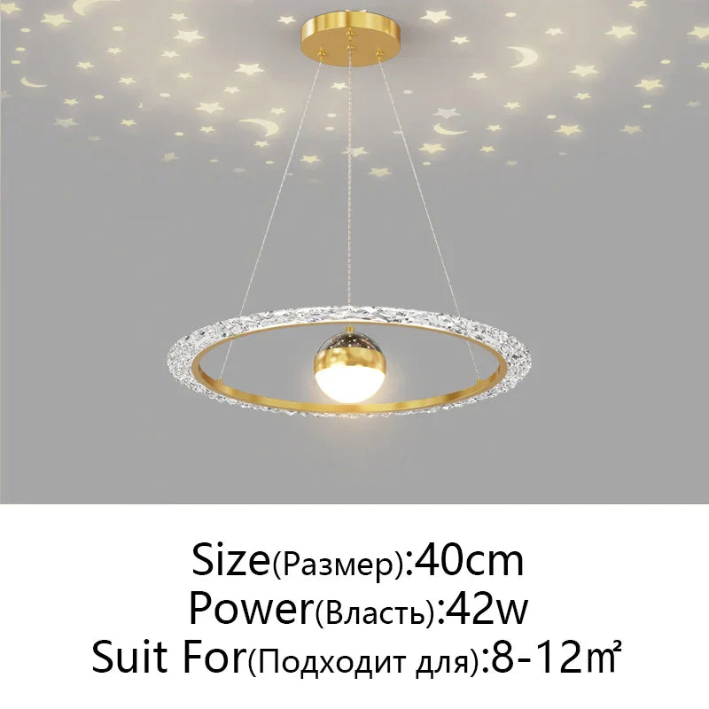 Nordic Gyptian LED Chandelier for Living Room Bedroom Dining Room