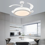 Crystal Light Ceiling Fan with Remote Control – Modern Chandelier Vintage Style