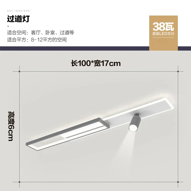 Corridor Spotlight Ceiling Light 2024 - Modern Cloakroom Entrance Decoration Lamps