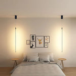 Modern LED Strip Pendant Light Minimalist Living Room Chandelier