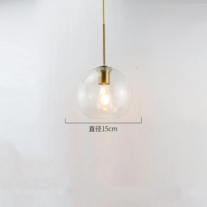 Glass Ball LED Pendant Lights for Chic Home Decor and Lighting