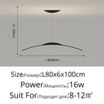 LED Ceiling Pendant Lamp: Minimalist Chandelier, Height Adjustable, Home Decor Solution