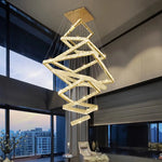Crystal Chandelier: Elegant Living Room & Stair Pendant Light