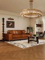 Gold Crystal Ceiling Chandelier LED Light Fixture for Luxury Home Decor