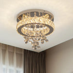 Crystal LED Ceiling Chandelier for Luxury Living Room Decor