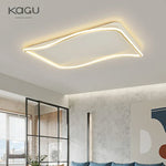 Golden LED Ceiling Chandelier: Modern Simplicity for Living, Dining, and Bedrooms