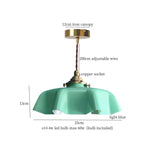 Afralia™ Cream Glass Copper LED Pendant Lamp for Kitchen Bedroom Living Room