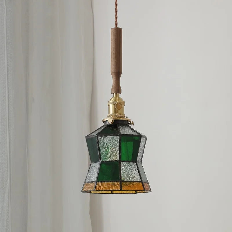 Colorful Glass LED Pendant Lights: Modern Nordic Design, Adjustable Hanging Lamp