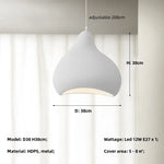 Afralia™ Nordic Wabi Sabi LED Pendant Chandelier: Elegant Dining Room & Bar Hanging Lamp