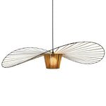 Vertigo Straw Hat Pendant Lamp French Fabric Elegant Designer Lighting