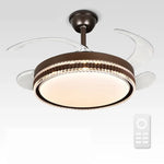 LED Bladeless Ceiling Fan Chandelier for Modern Smart Home Decor