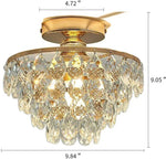 Crystal LED Chandelier Ceiling Lamp for Living Dining Room Decor