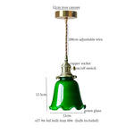 Afralia™ Cream Glass Copper LED Pendant Lamp for Kitchen Bedroom Living Room