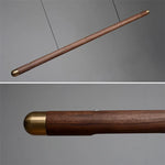 Wood Pendant Light: Modern Kitchen Dining Lamp, Office Chandelier, Island Ceiling Fixture