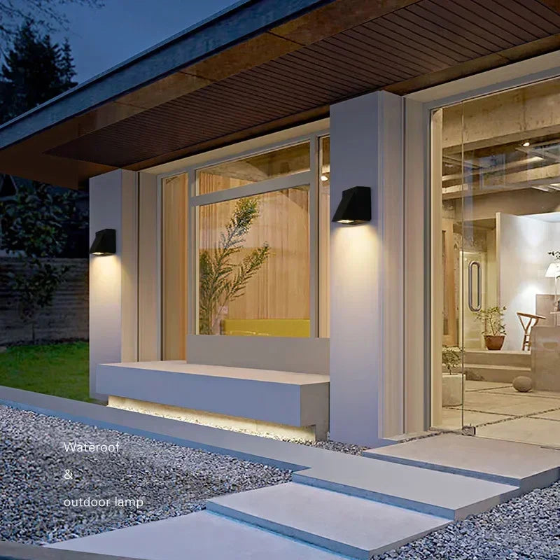 Outdoor Aluminium 5W LED Wall Lamp Sconce for Balcony Garden Decoration