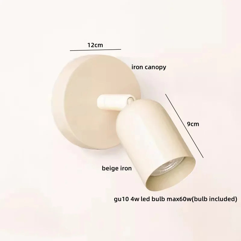 LED Wall Sconce Pull Chain Switch Cream Style Stair Light Fixture