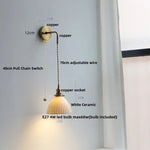 Clear Glass LED Wall Lamp Modern Crystal Home Decor Nordic Design
