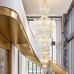 Crystal European Long Chandelier for Elegant Living Room Décor