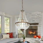Retro Crystal Chandelier Pendant Light for Home Decor