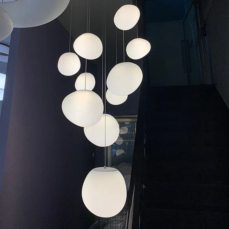 Nordic Glass Lampshade LED Ceiling Chandelier for Home Decoration