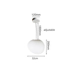 Nordic Glass Lampshade LED Ceiling Chandelier for Home Decoration