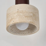 Afralia™ Nordic Wood LED Wall Sconce Yellow Travertine Stair Light