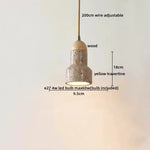 Yellow Cave Stone LED Pendant Lamp Modern Hanging Light Fixtures