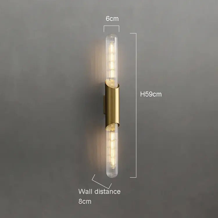 Palermo 23" Brass Wall Sconce Light