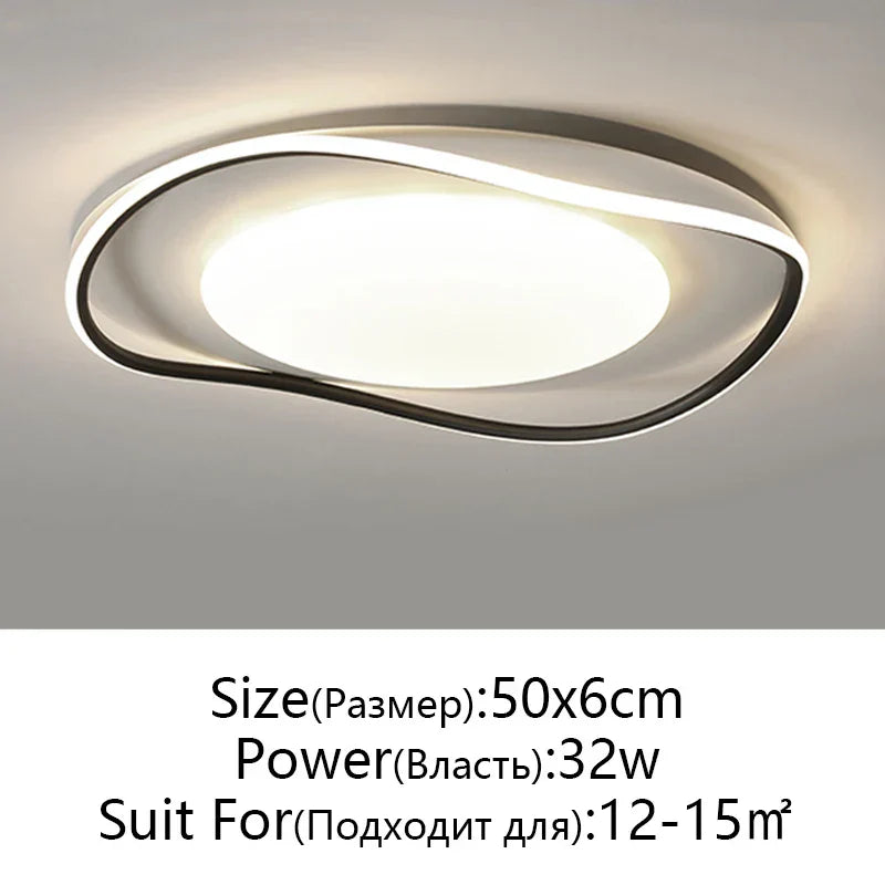 Modern LED Ceiling Lights for Bedroom Study Living Room Decoration