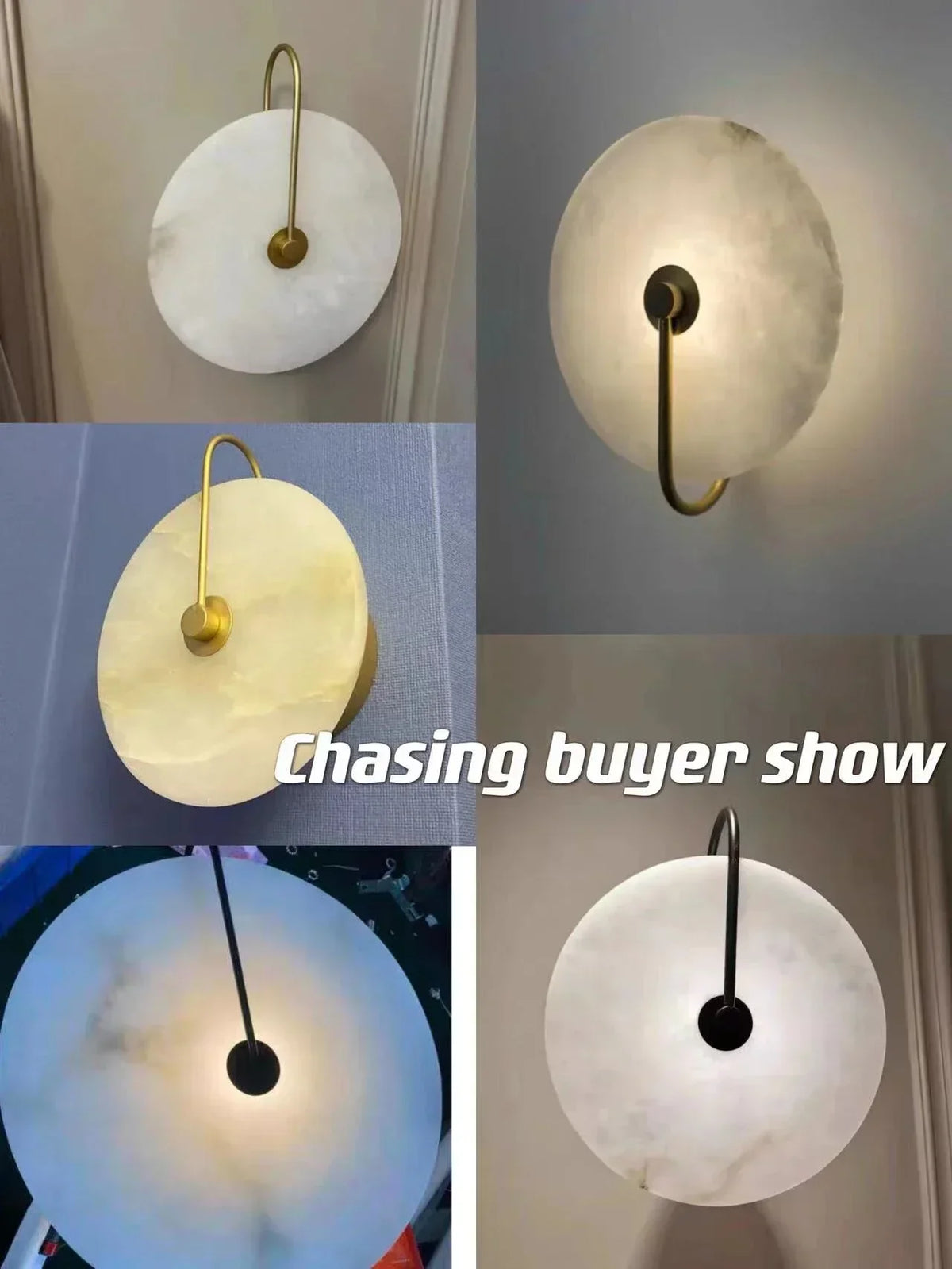 LED Marble Wall Sconce Light Fixture for Living Room Bedroom Decor
