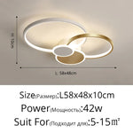 Minimalist Nordic Acrylic LED Ceiling Chandelier for Living Dining Room